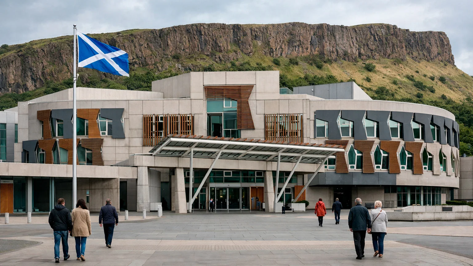 The Scottish Parliament building in Edinburgh where the greyhound bill was voted